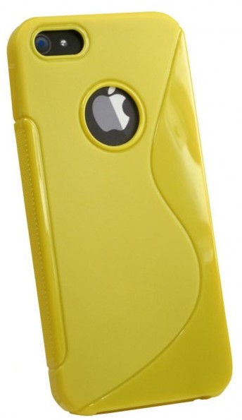 Custodia-morbida-design-S-per-iPhone-5-gialla Oem I-PHONE5-DESIGN-YE-2